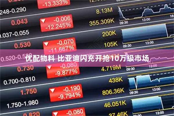优配物料 比亚迪闪充开抢10万级市场